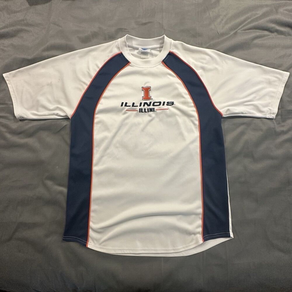 Vintage Illinois Shirt Mens XL Fighting Illini NCAA College Jersey Tee Y2K 00s